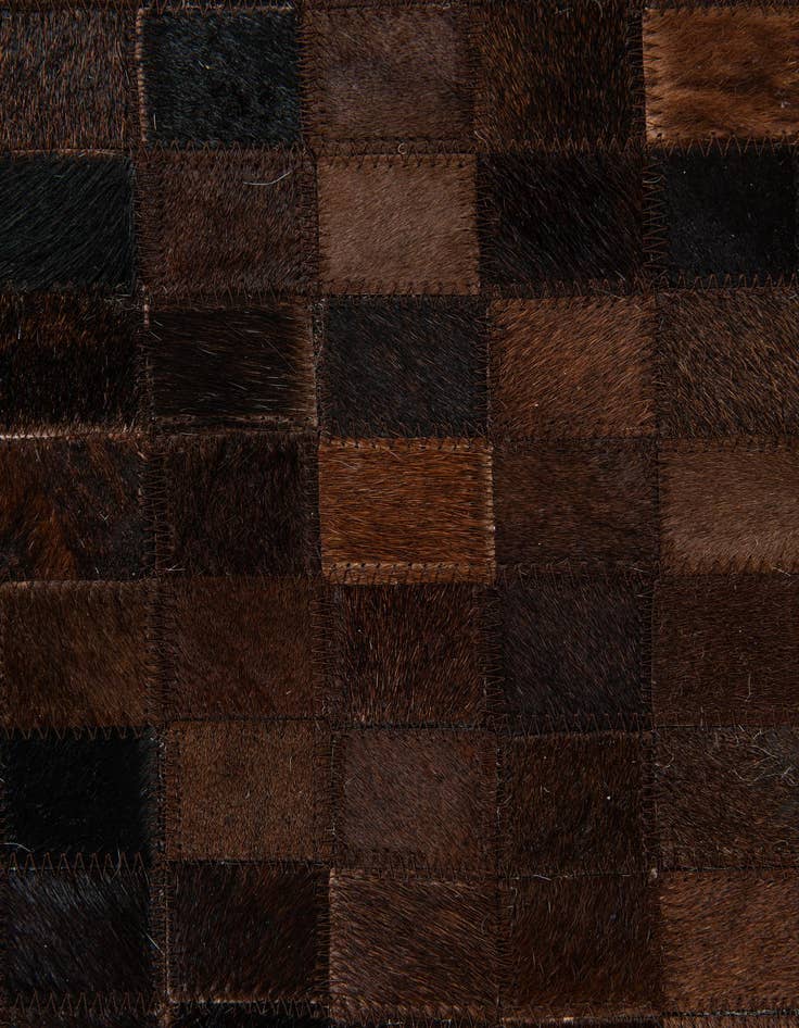 Detail image of 5' 11 x 8' 11 Cowhide Stocks Rug