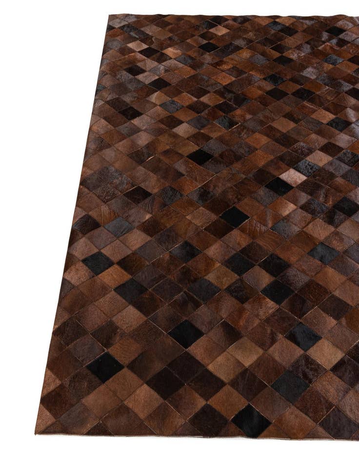 Detail image of 6' 6 x 9' 9 Cowhide Stocks Rug