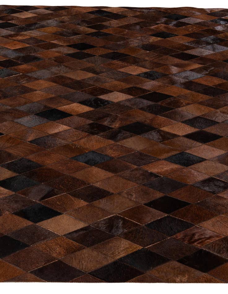 Detail image of 6' 6 x 9' 9 Cowhide Stocks Rug