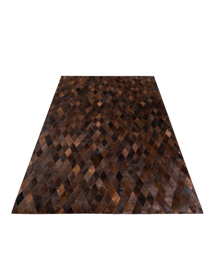 6' 6 x 9' 10 Cowhide Stocks Rug