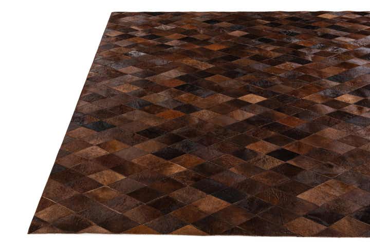 6' 6 x 9' 10 Cowhide Stocks Rug