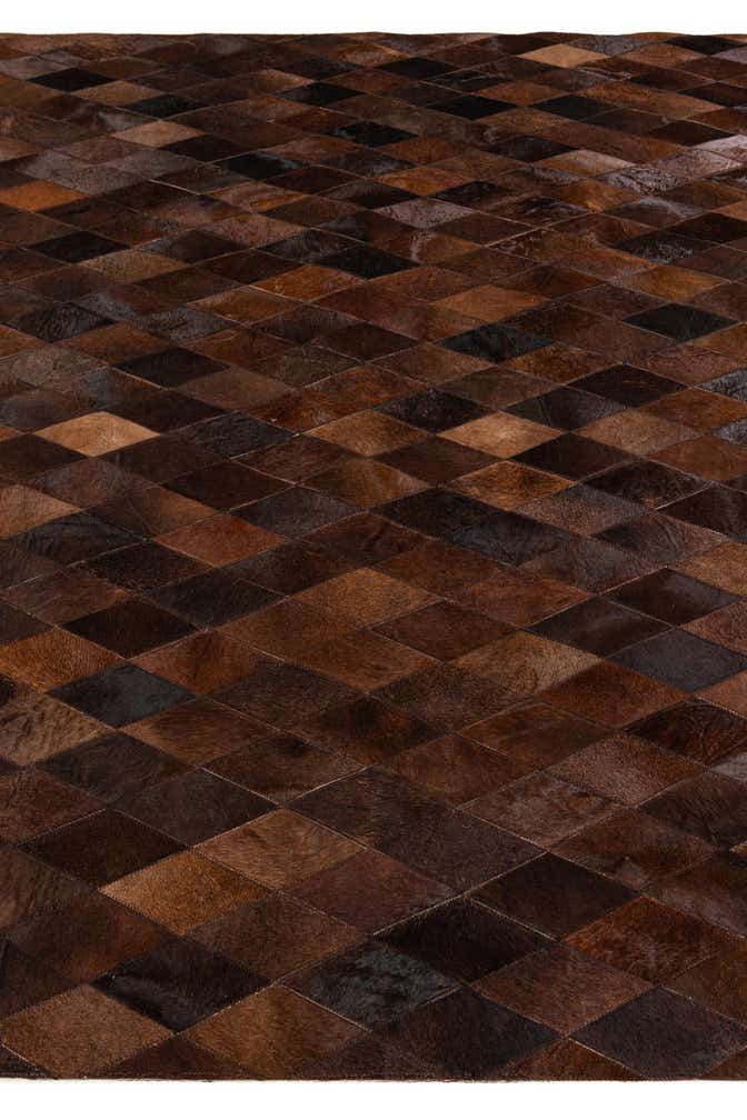 6' 6 x 9' 10 Cowhide Stocks Rug