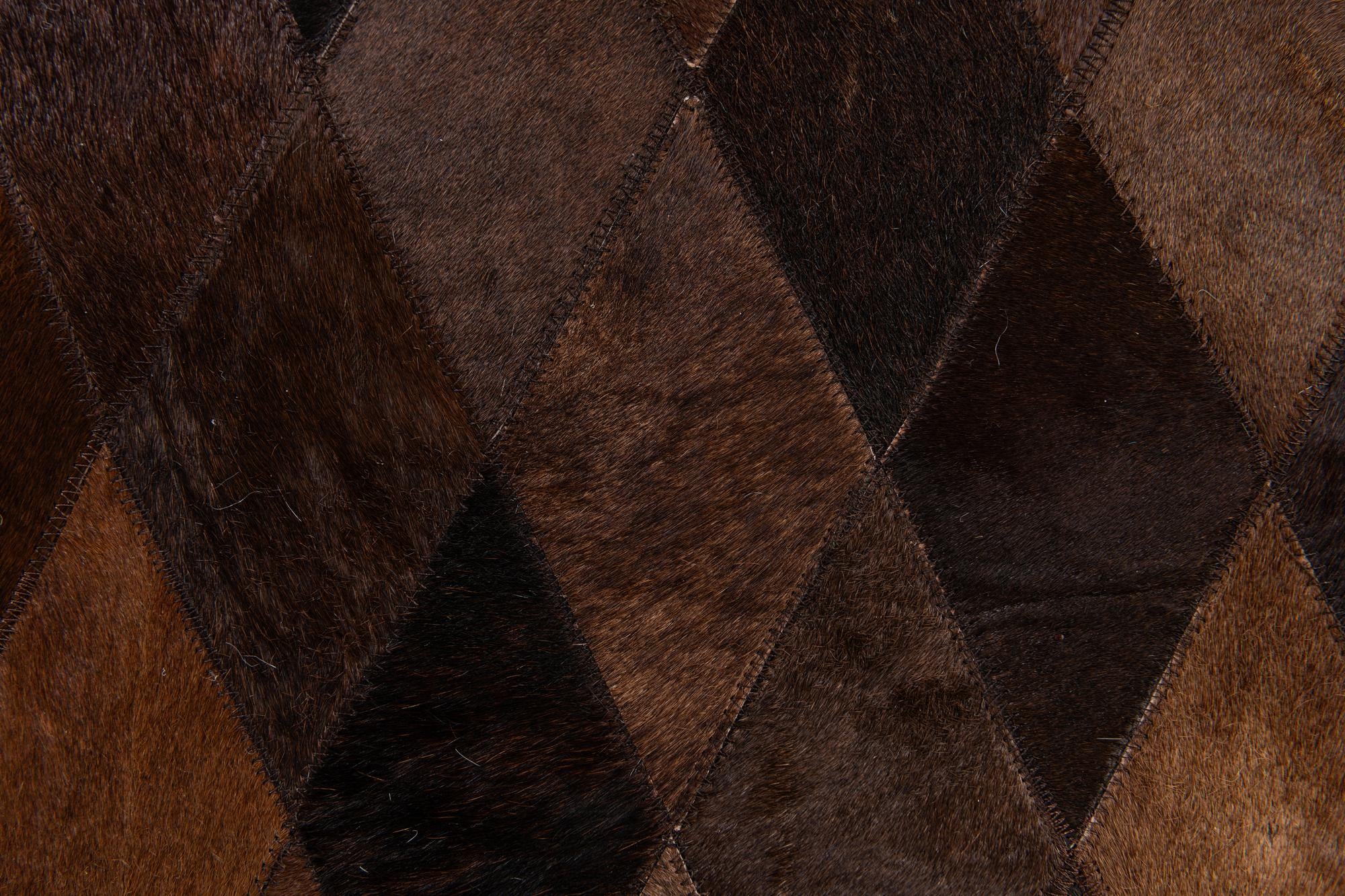 6' 6 x 9' 10 Cowhide Stocks Rug