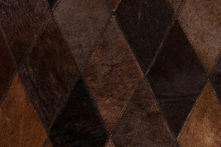 6' 6 x 9' 10 Cowhide Stocks Rug