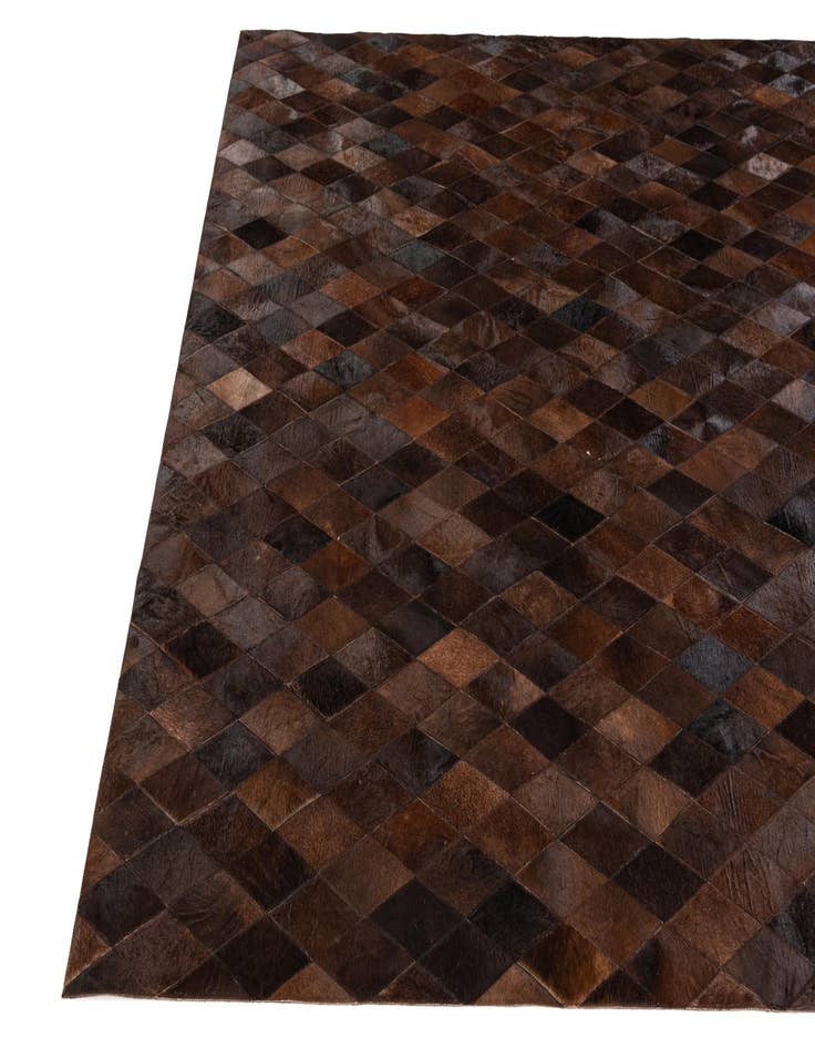 Detail image of 6' 7 x 9' 10 Cowhide Stocks Rug