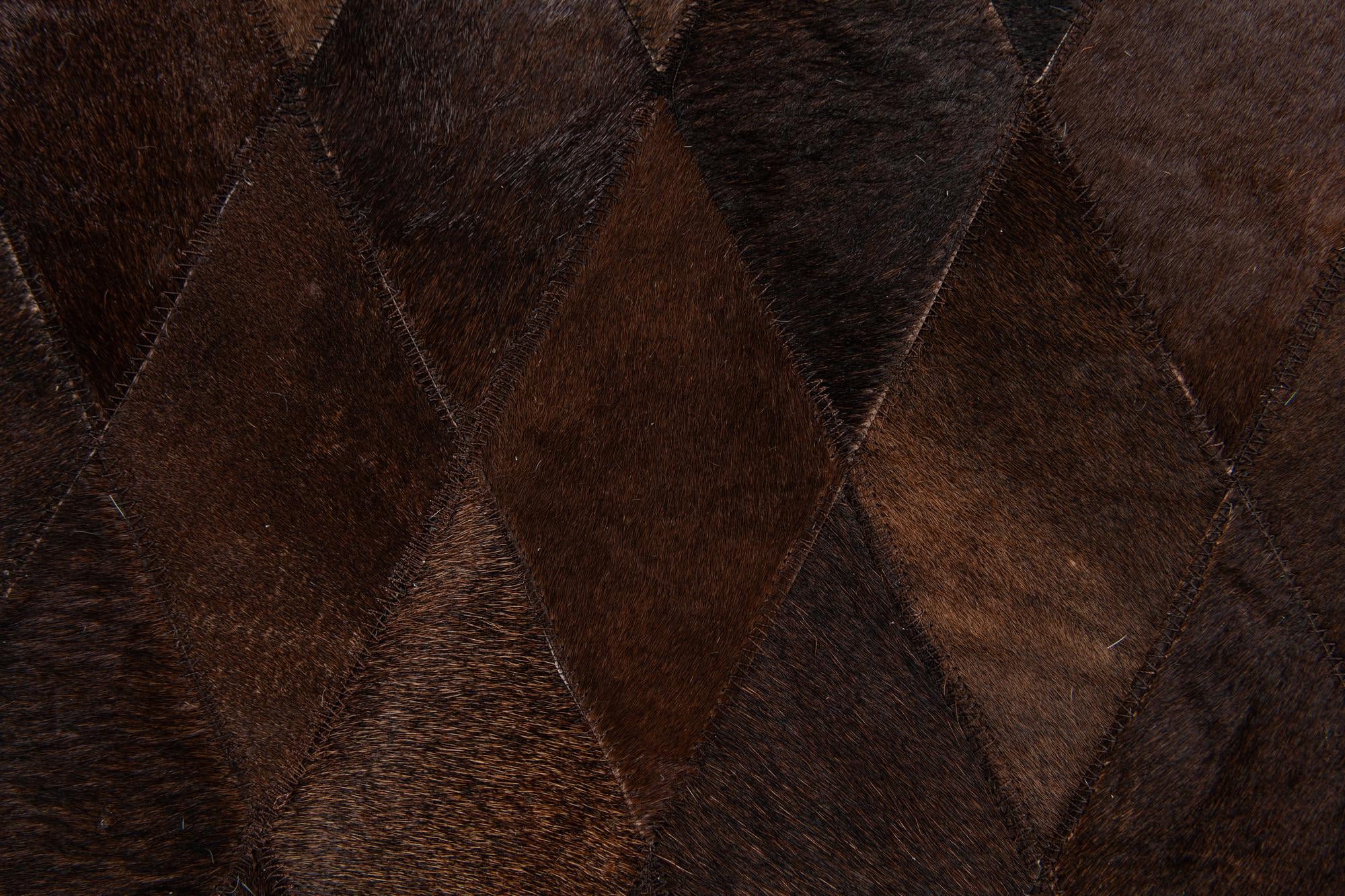 6' 7 x 9' 10 Cowhide Stocks Rug