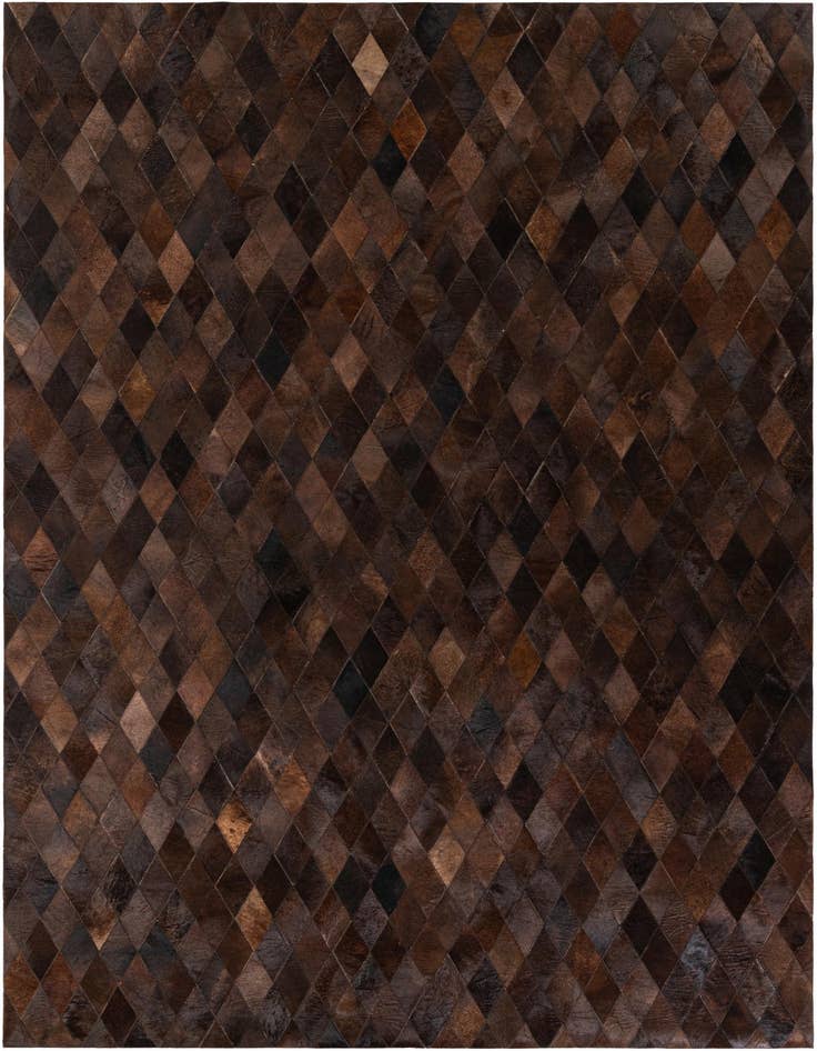 Detail image of 6' 7 x 9' 10 Cowhide Stocks Rug