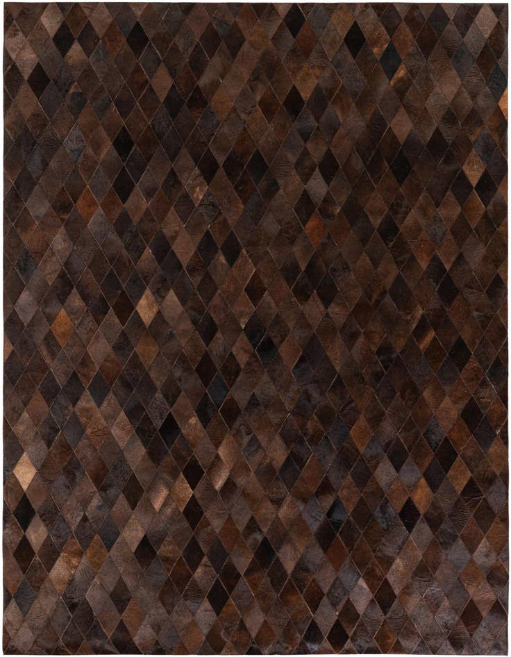 Detail image of 6' 7 x 9' 10 Cowhide Stocks Rug