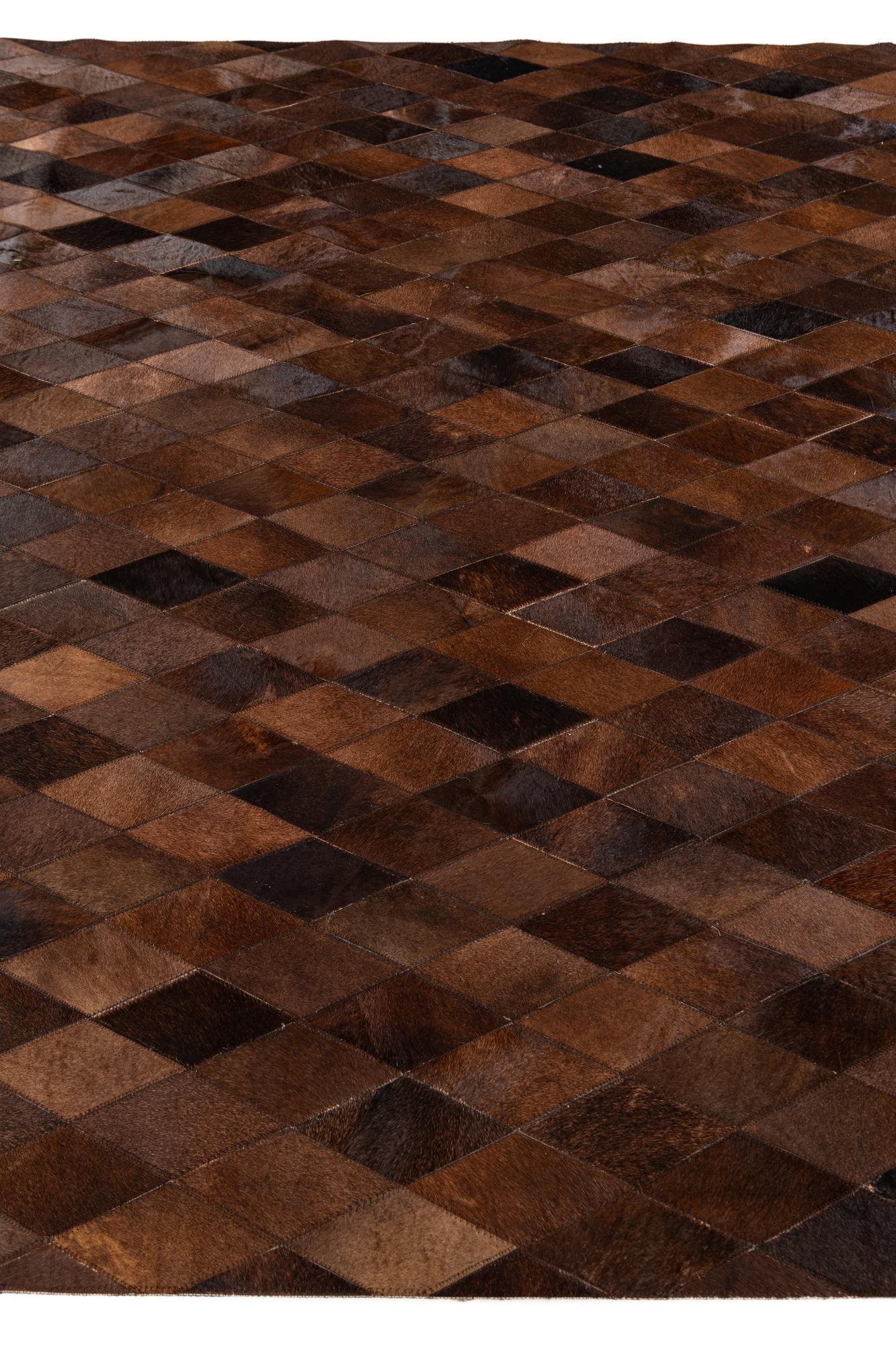 6' 7 x 9' 10 Cowhide Stocks Rug