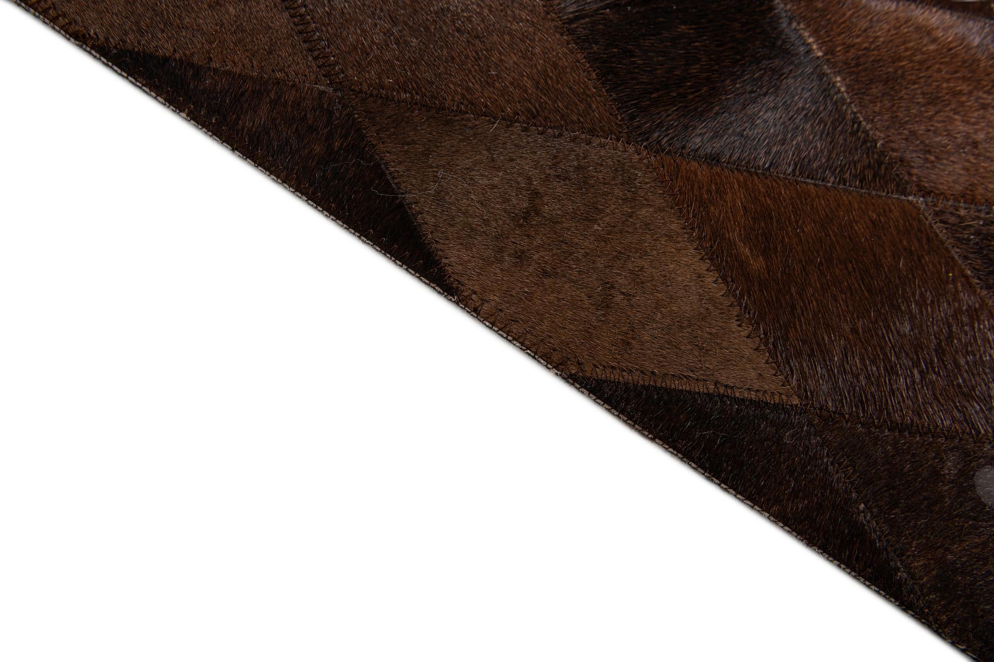 6' 7 x 9' 10 Cowhide Stocks Rug