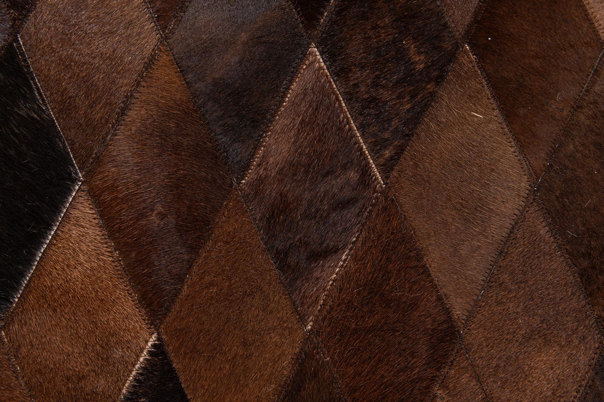 6' 7 x 9' 10 Cowhide Stocks Rug