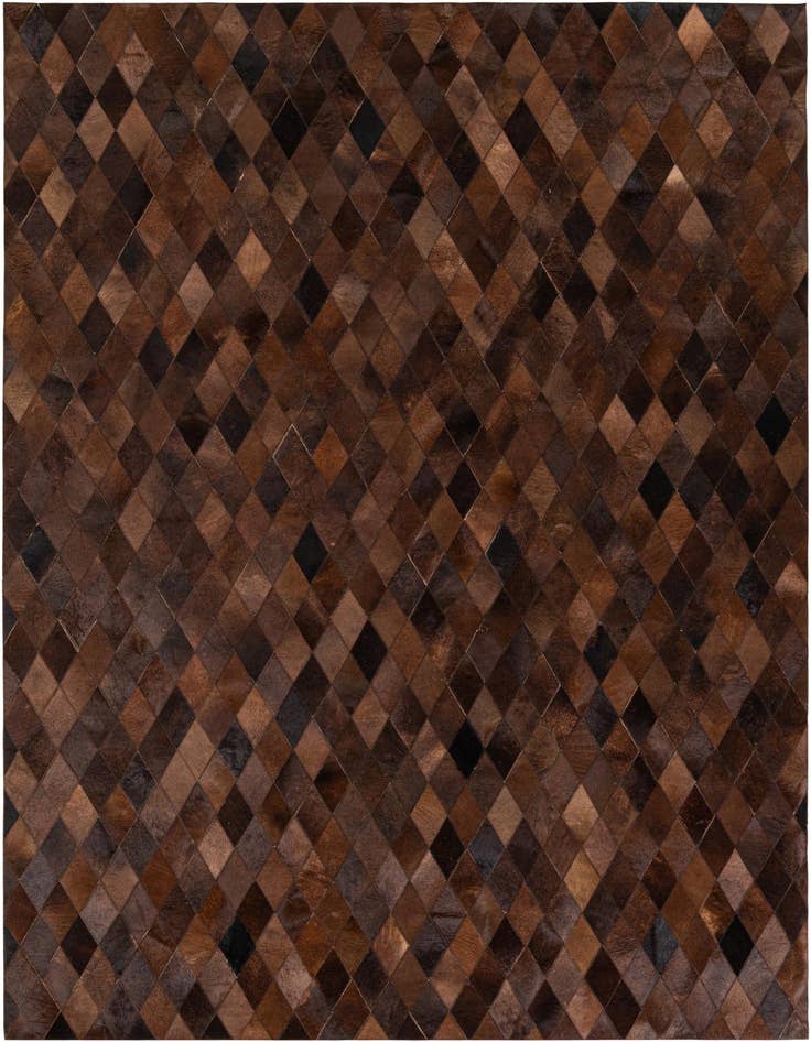 Detail image of 6' 7 x 9' 10 Cowhide Stocks Rug