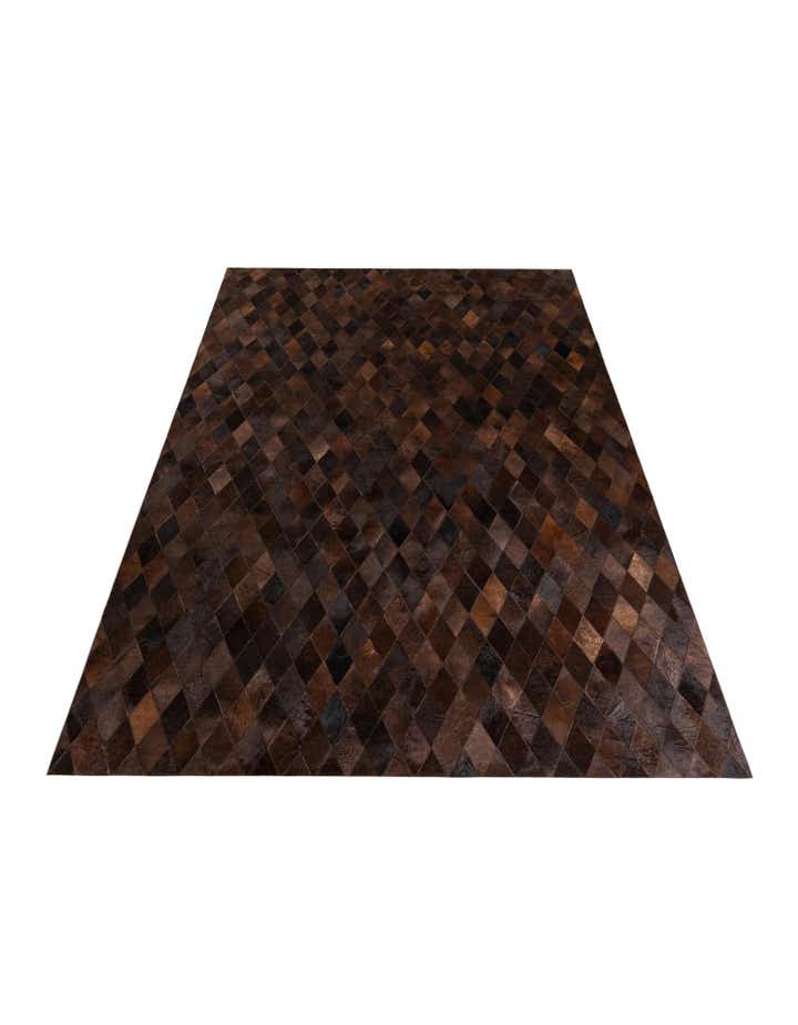 6' 6 x 9' 10 Cowhide Stocks Rug