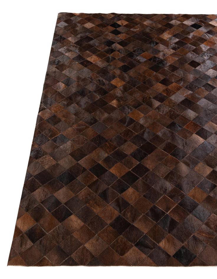 Detail image of 6' 6 x 9' 10 Cowhide Stocks Rug