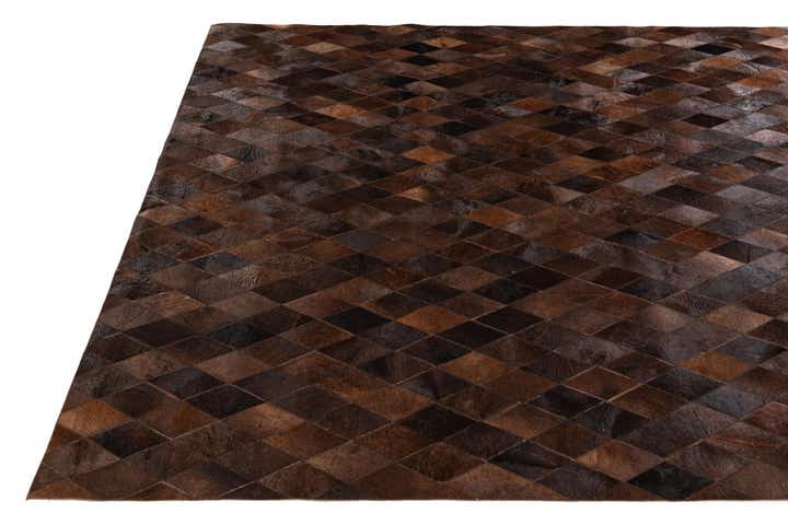 6' 6 x 9' 10 Cowhide Stocks Rug