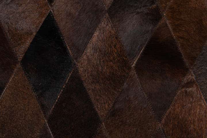 6' 6 x 9' 10 Cowhide Stocks Rug