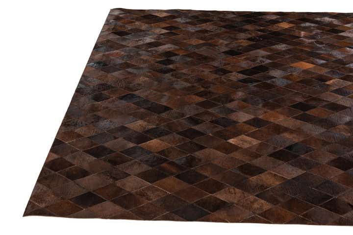 6' 6 x 9' 10 Cowhide Stocks Rug