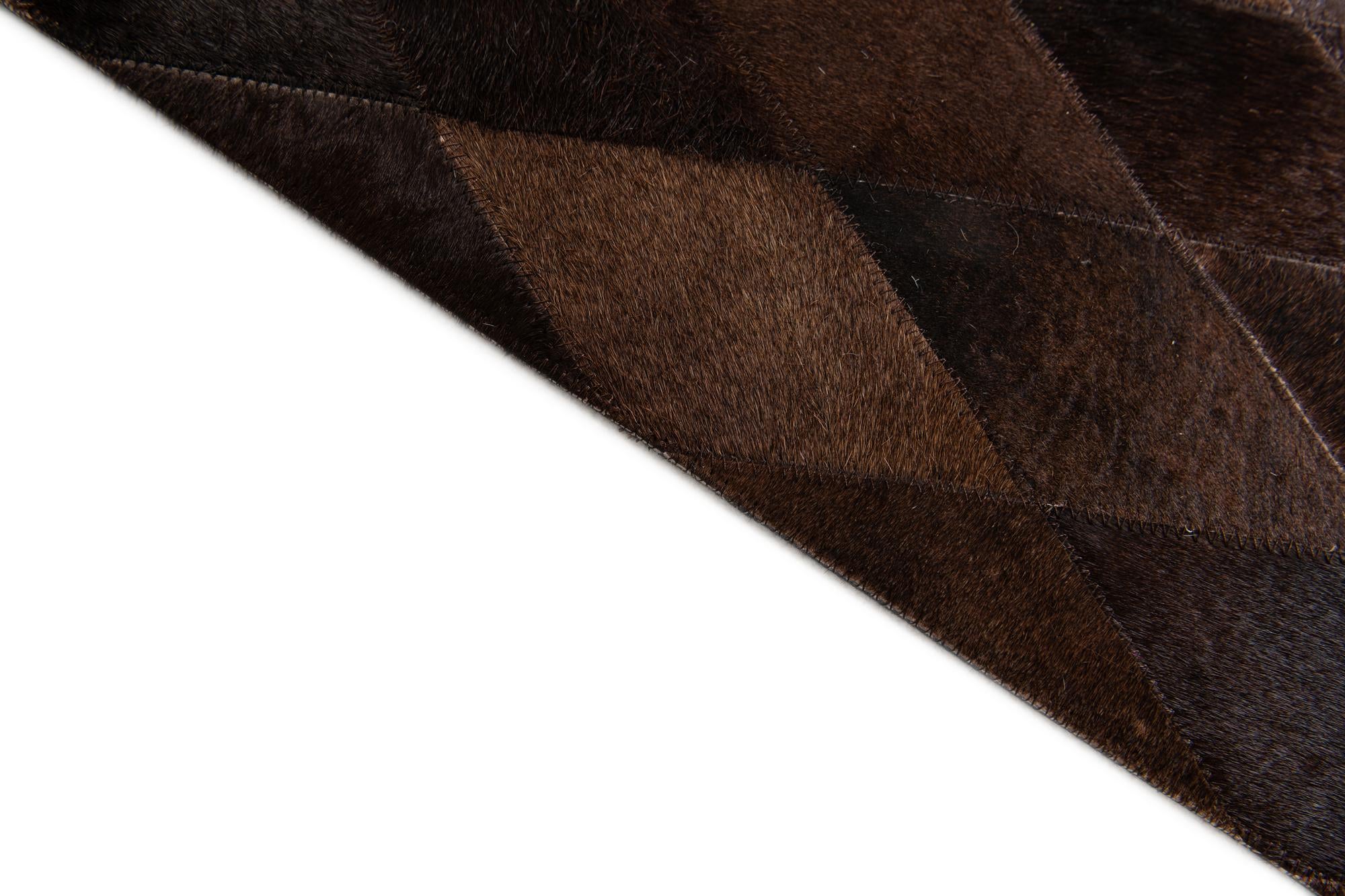 6' 6 x 9' 10 Cowhide Stocks Rug