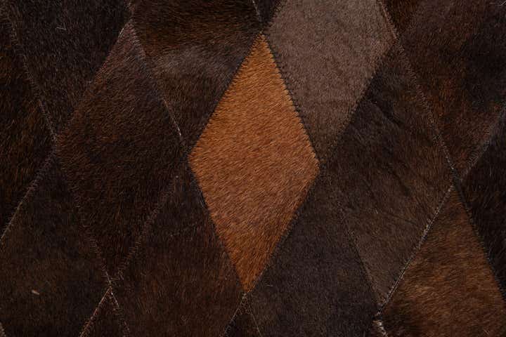 6' 6 x 9' 10 Cowhide Stocks Rug