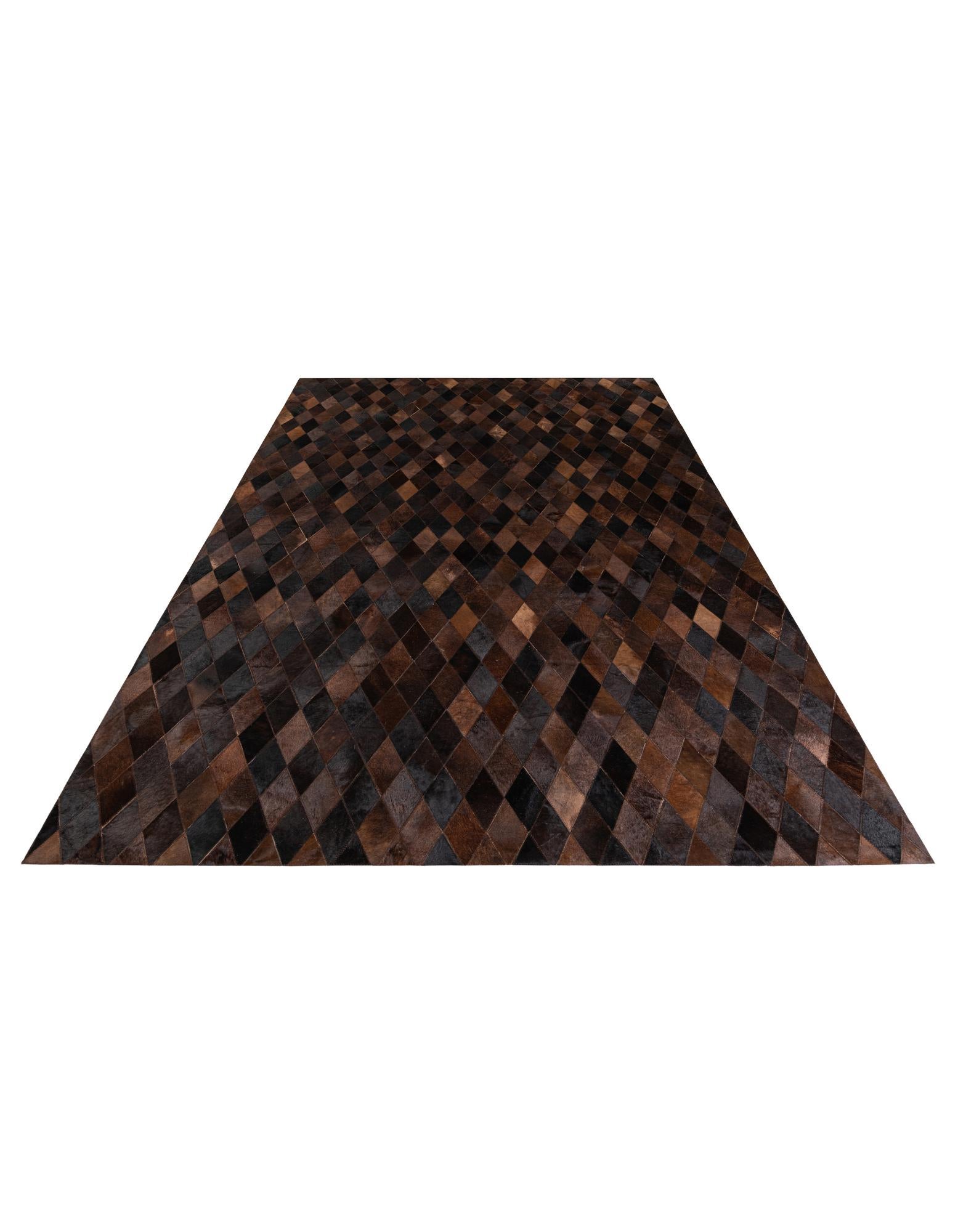 6' 6 x 9' 11 Cowhide Stocks Rug
