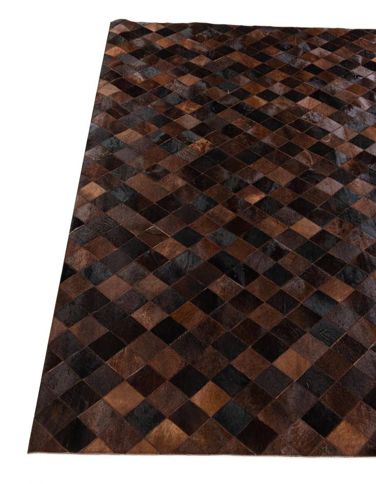 Detail image of 6' 6 x 9' 11 Cowhide Stocks Rug