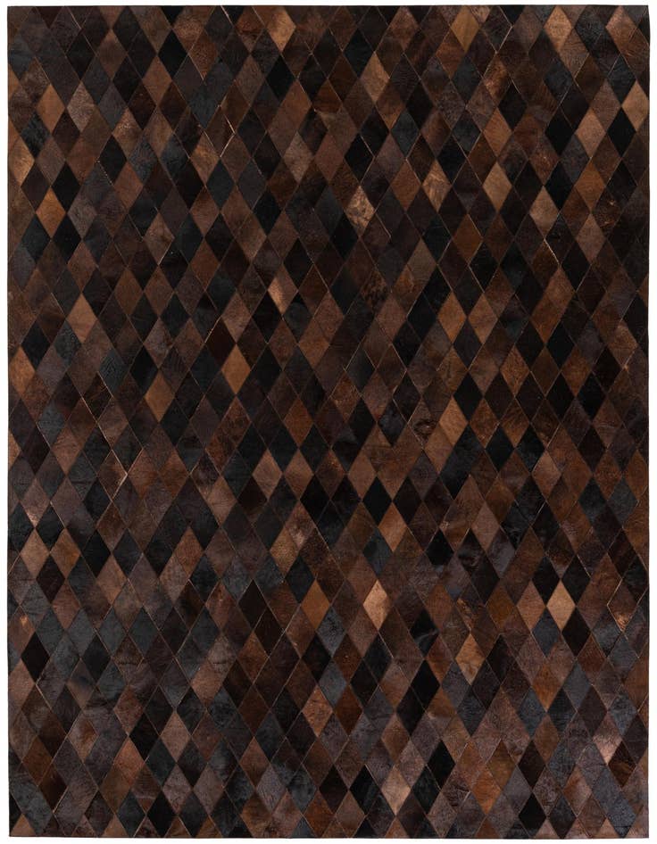 Detail image of 6' 6 x 9' 11 Cowhide Stocks Rug