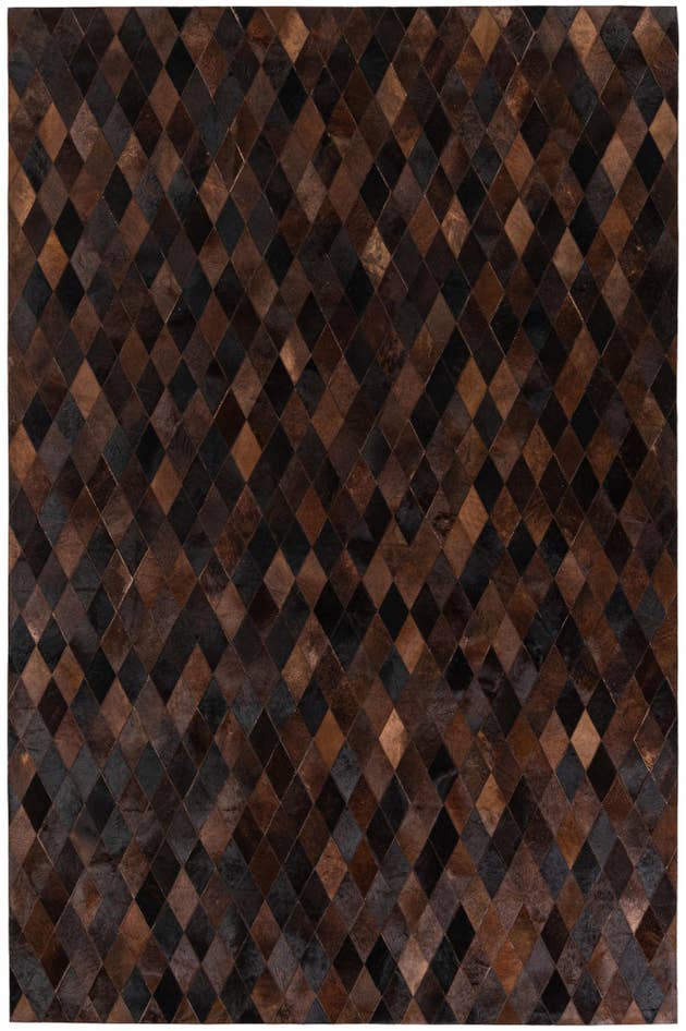 Detail image of 6' 6 x 9' 11 Cowhide Stocks Rug