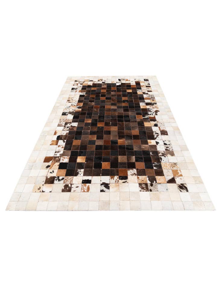 Detail image of 5' x 7' 11 Cowhide Stocks Rug