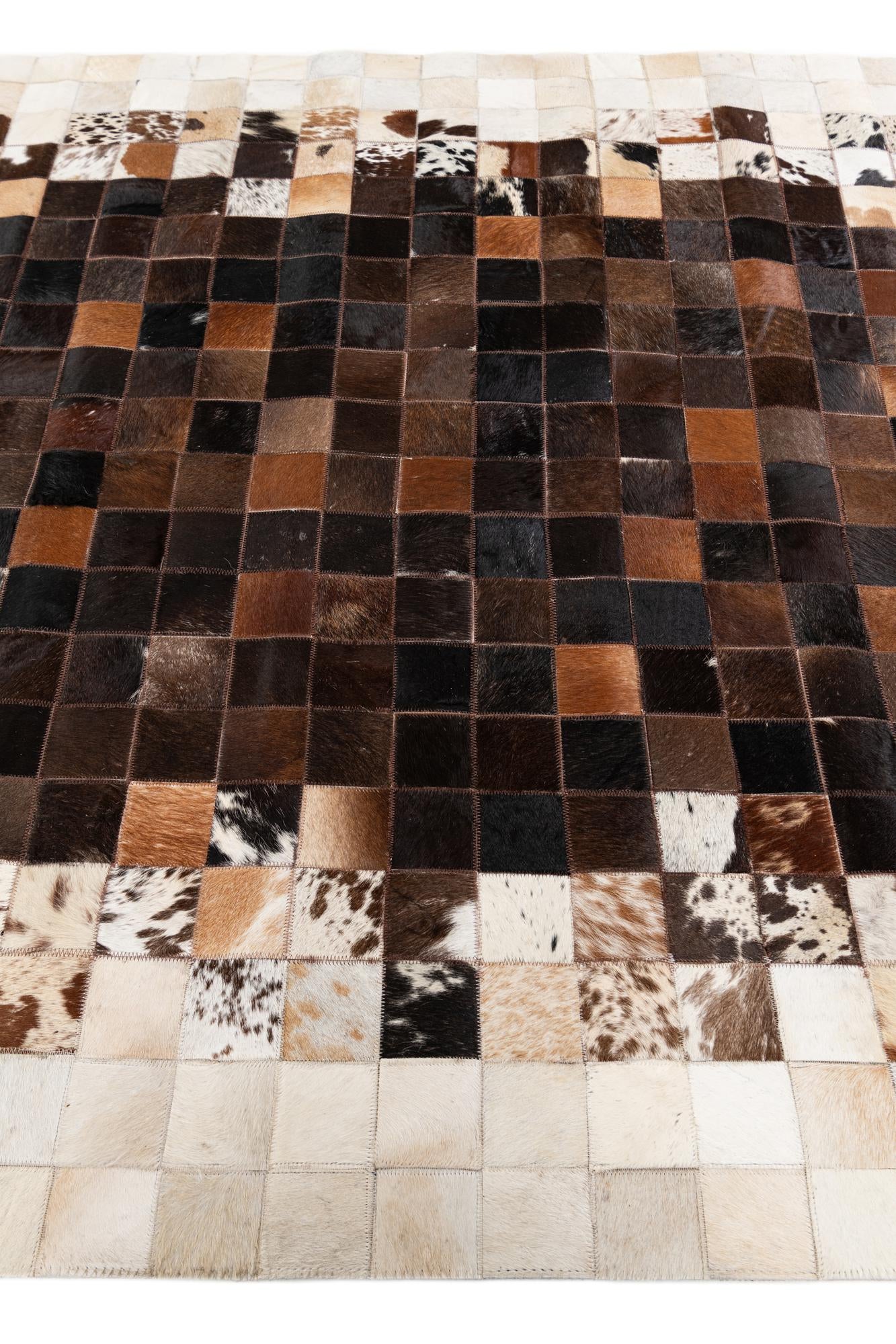 5' x 7' 11 Cowhide Stocks Rug