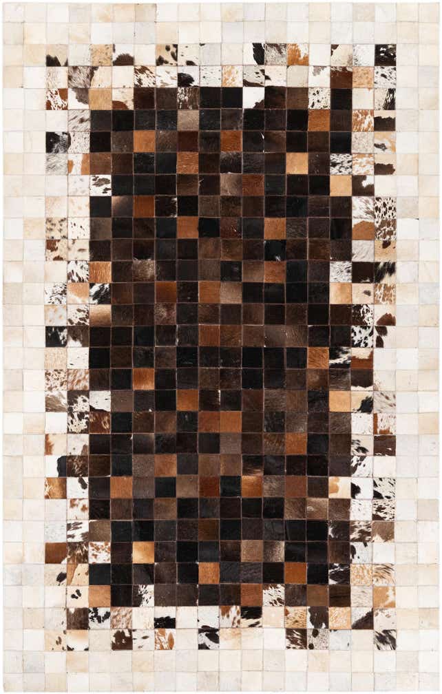 5' x 7' 11 Cowhide Stocks Rug