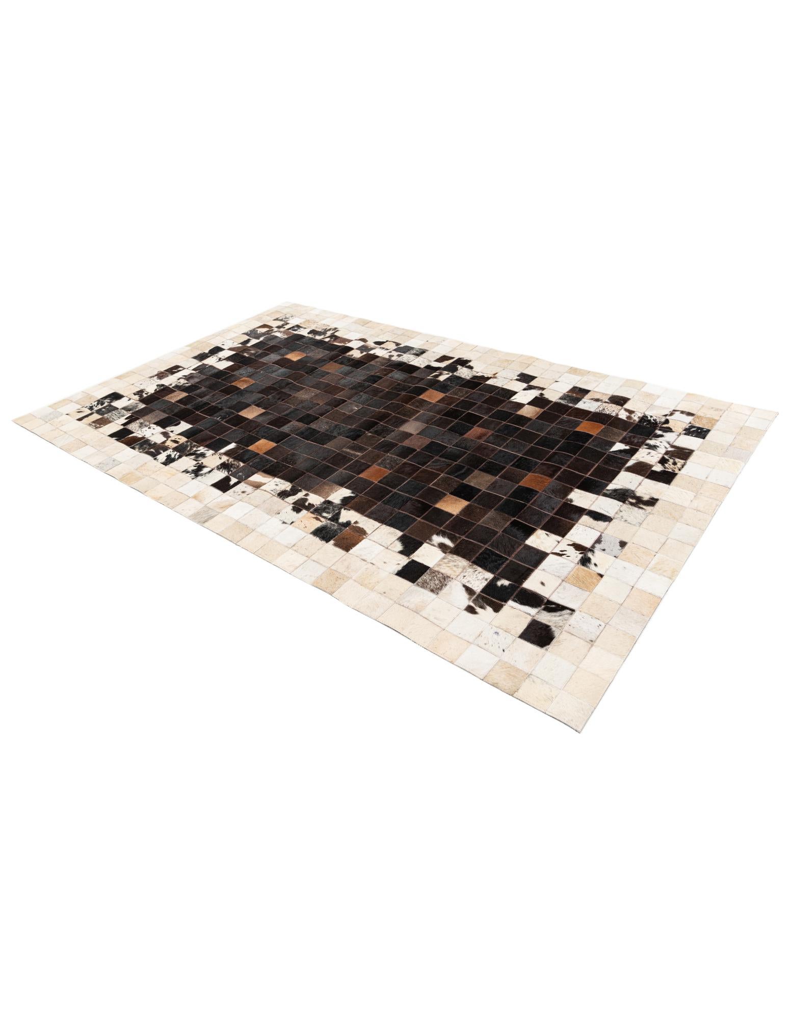 4' 11 x 7' 10 Cowhide Stocks Rug
