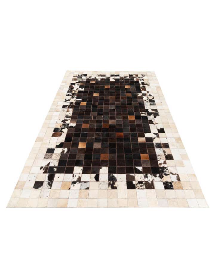 4' 11 x 7' 10 Cowhide Stocks Rug