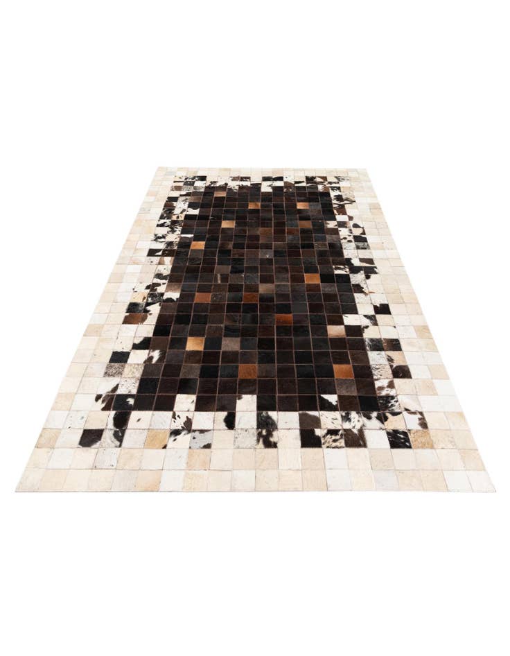 Detail image of 4' 11 x 7' 10 Cowhide Stocks Rug