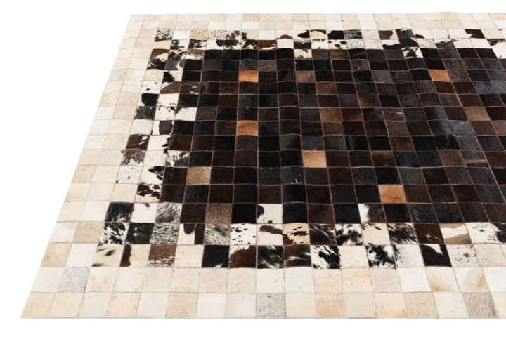4' 11 x 7' 10 Cowhide Stocks Rug