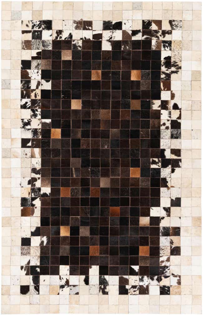 4' 11 x 7' 10 Cowhide Stocks Rug