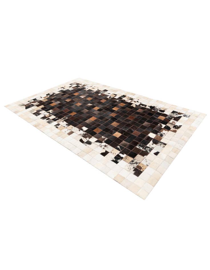 Detail image of 4' 11 x 7' 10 Cowhide Stocks Rug