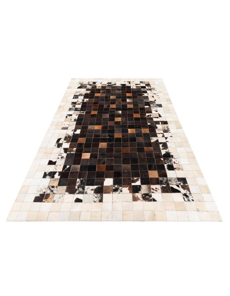 Detail image of 4' 11 x 7' 10 Cowhide Stocks Rug
