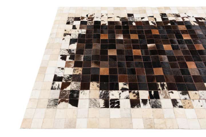 4' 11 x 7' 10 Cowhide Stocks Rug