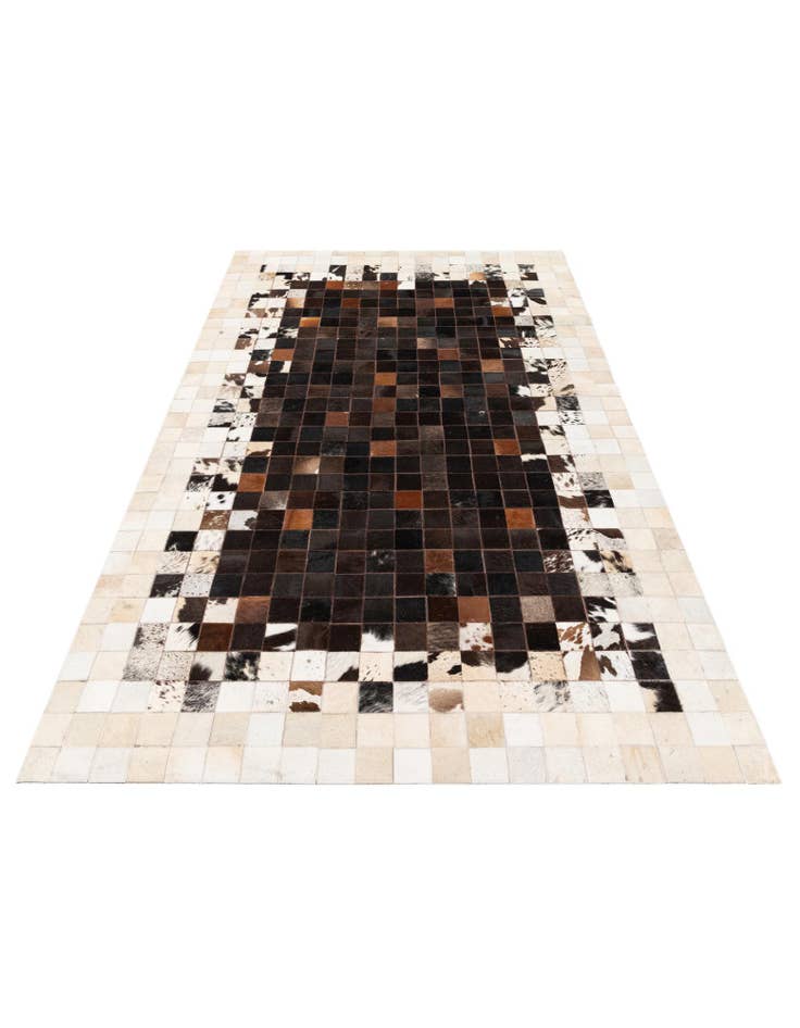 Detail image of 5' x 7' 10 Cowhide Stocks Rug