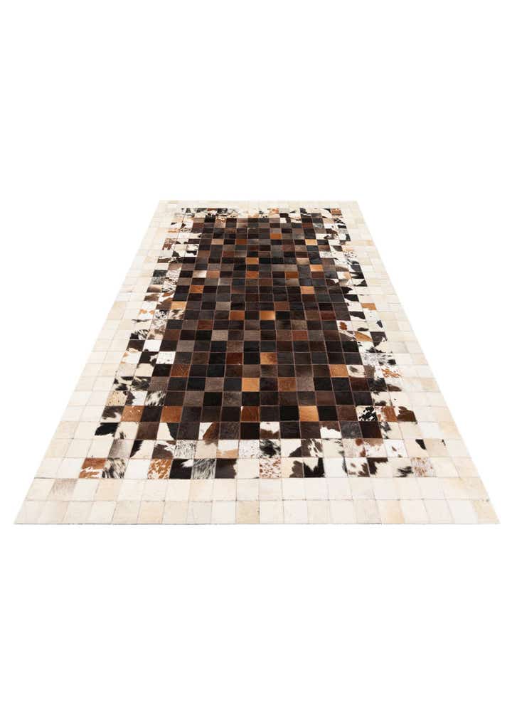 4' 11 x 7' 10 Cowhide Stocks Rug