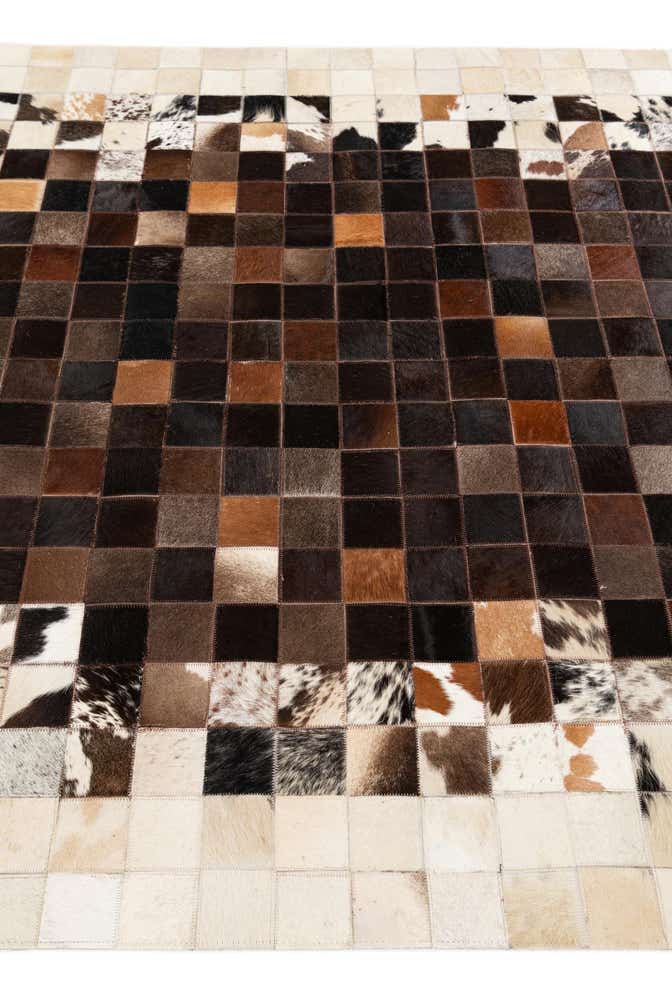 4' 11 x 7' 10 Cowhide Stocks Rug