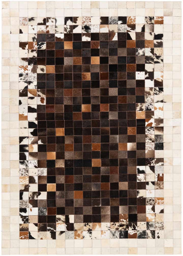 4' 11 x 7' 10 Cowhide Stocks Rug
