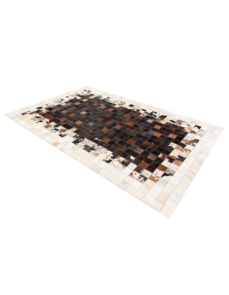 Detail image of 5' x 7' 11 Cowhide Stocks Rug
