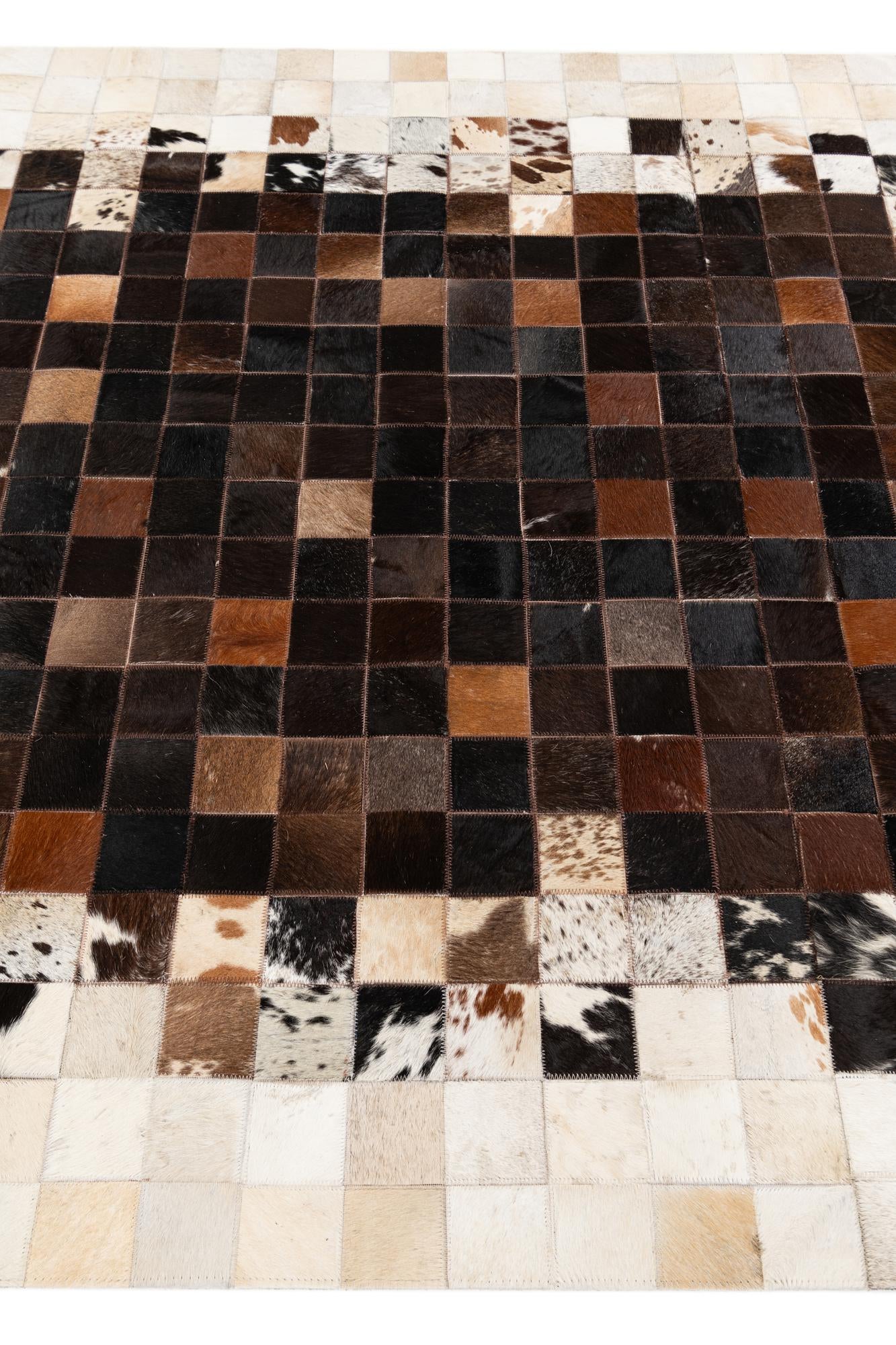 5' x 7' 11 Cowhide Stocks Rug