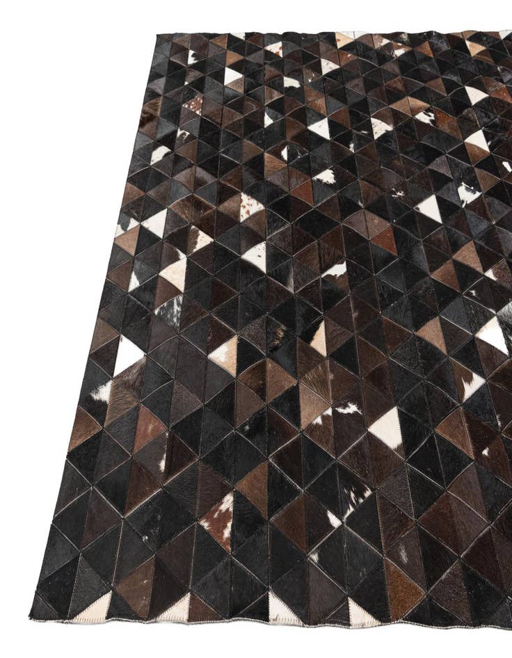 Detail image of 5' 1 x 8' Cowhide Stocks Rug