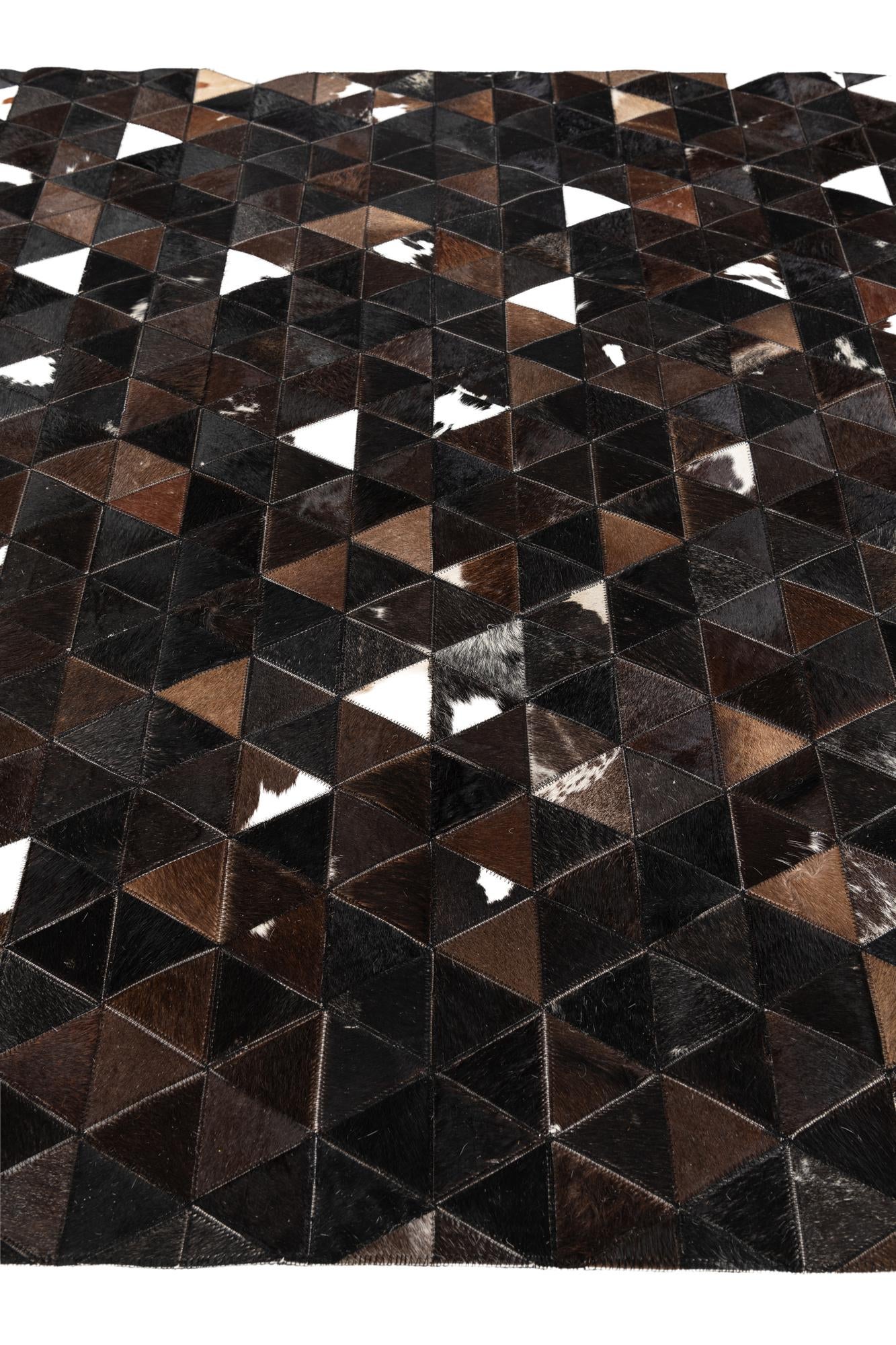 5' 1 x 8' Cowhide Stocks Rug