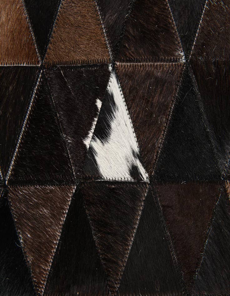 Detail image of 5' 1 x 8' Cowhide Stocks Rug