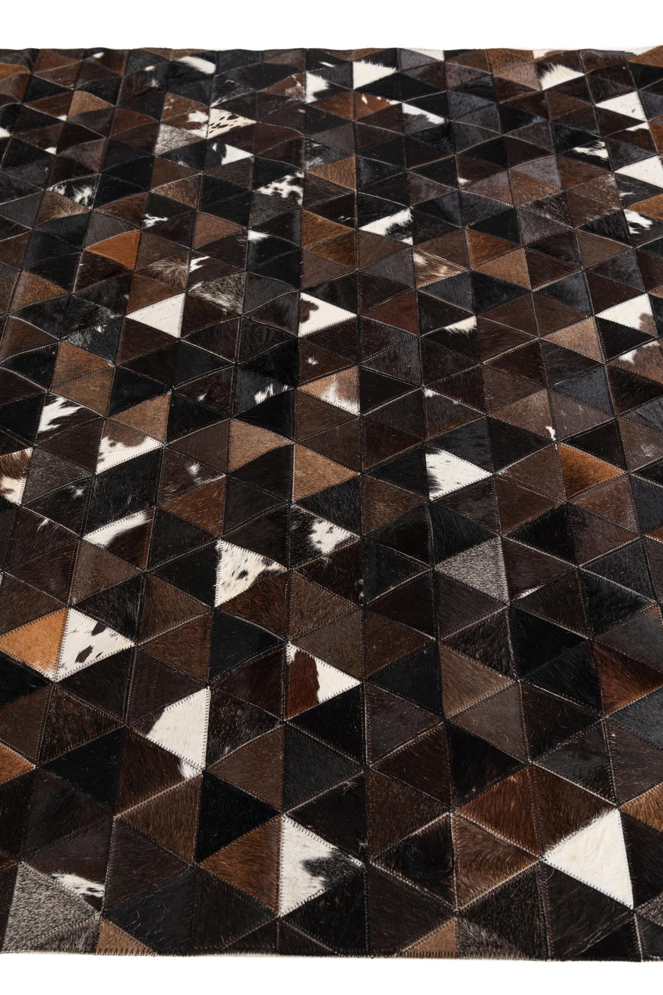 5' x 7' 9 Cowhide Stocks Rug