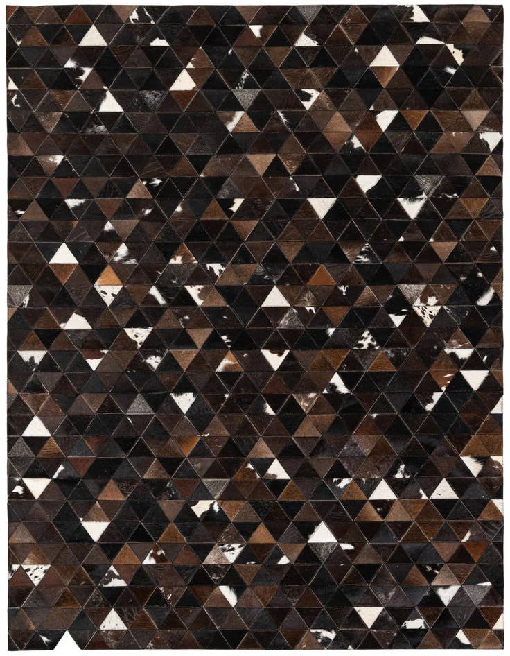 Detail image of 5' x 7' 9 Cowhide Stocks Rug