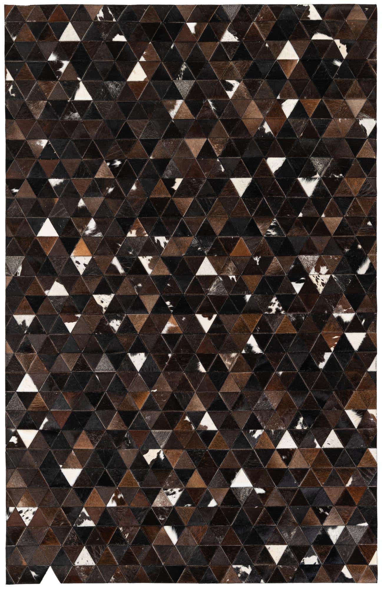 5' x 7' 9 Cowhide Stocks Rug